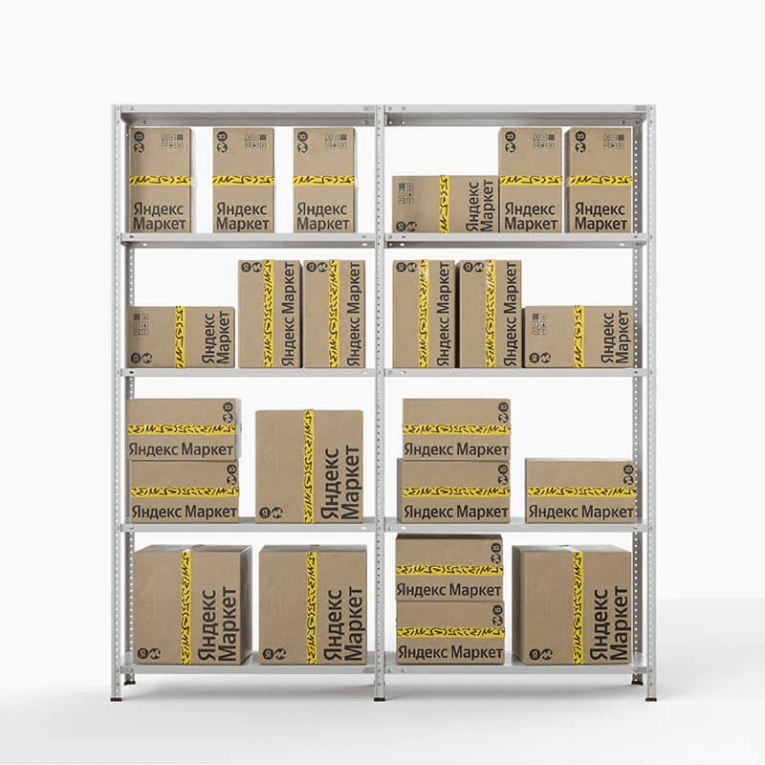 Стеллаж ПВЗ Яндекс Маркет 2000х2000х400 5 полок купить в Северодвинске Стеллаж ПВЗ Яндекс Маркет 2000х2000х400 5 полок купить в Северодвинске