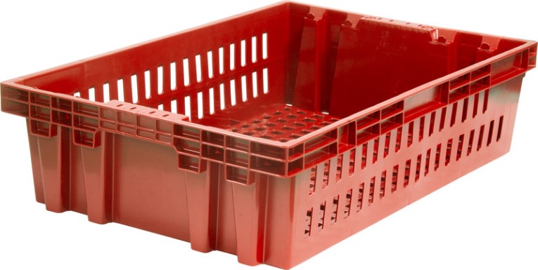Ящик хлебный 600х400х152,5 красный вес 1,3 кг купить в Северодвинске