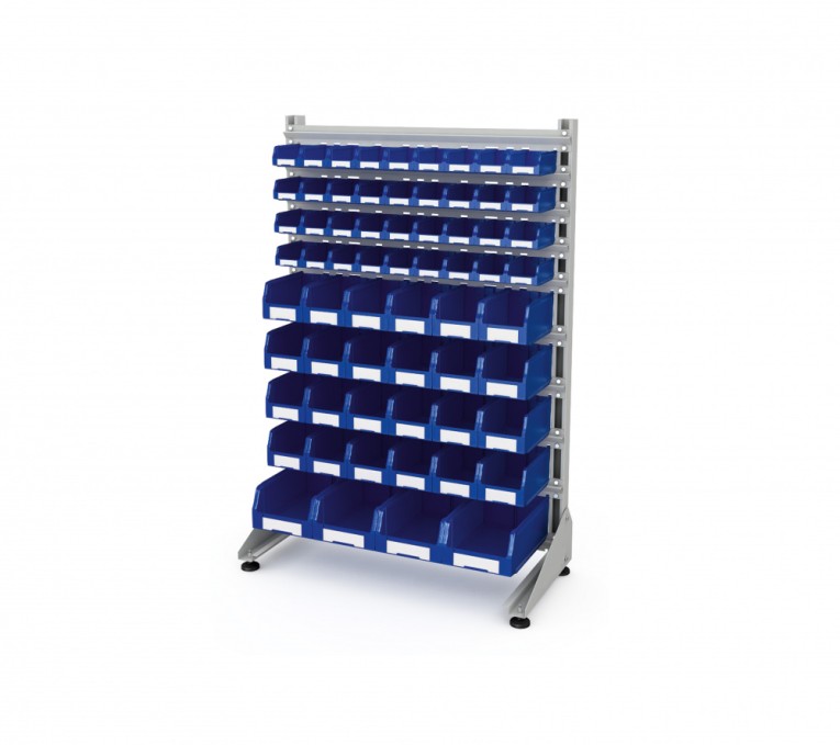 Стеллаж для пластиковых лотков SORTEX односторонний 1500x1000x450.05 купить в Северодвинске Стеллаж для пластиковых лотков SORTEX односторонний 1500x1000x450.05 купить в Северодвинске