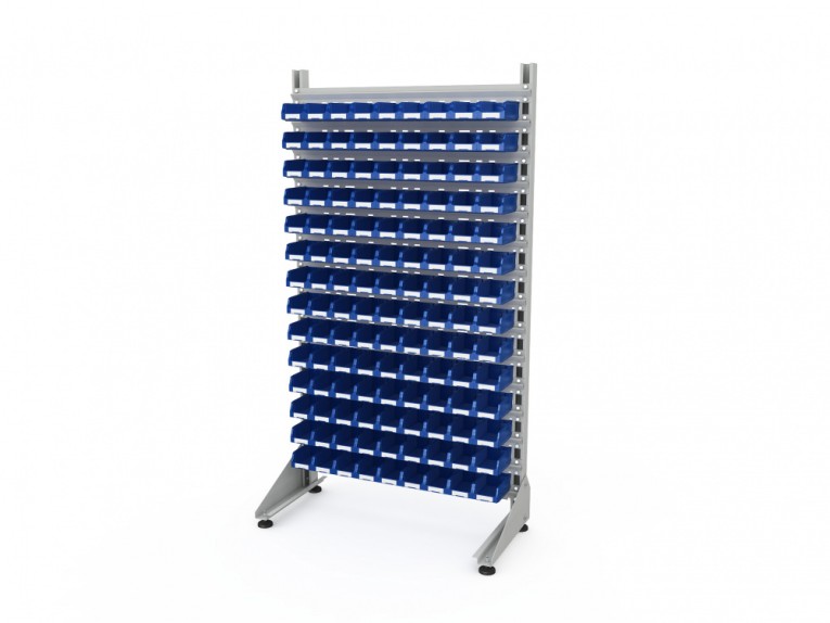 Стеллаж для пластиковых лотков SORTEX односторонний 1800x1000x450.01 купить в Северодвинске Стеллаж для пластиковых лотков SORTEX односторонний 1800x1000x450.01 купить в Северодвинске