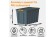 Контейнер особопрочный Rox Box PRO 70 (589х396х355 мм с крышкой и клипсами, на роликах, антрацит) купить в Северодвинске