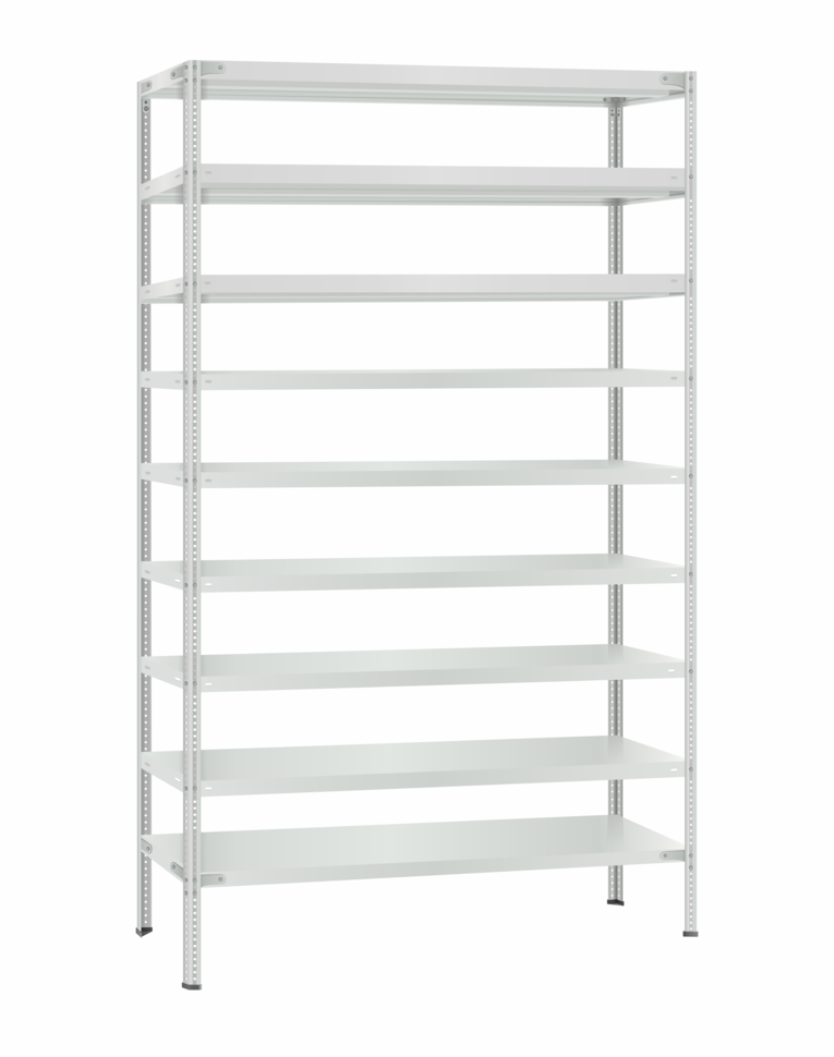 Стеллаж металлический Титан МС-500 2400х1200х600 9 полок купить в Северодвинске Стеллаж металлический Титан МС-500 2400х1200х600 9 полок купить в Северодвинске