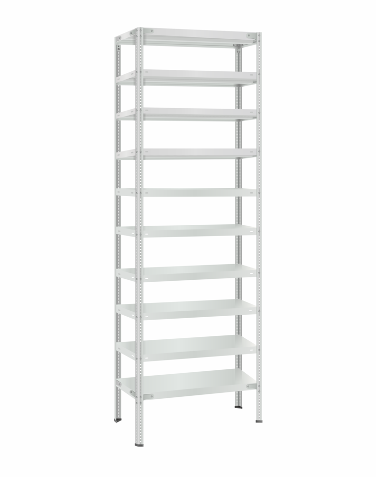 Стеллаж металлический Титан МС-500 2400х700х300 10 полок купить в Северодвинске Стеллаж металлический Титан МС-500 2400х700х300 10 полок купить в Северодвинске