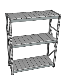 Стеллаж грузовой СГР 2500x2100x600 3 полки (металл) Стеллаж грузовой СГР 2500x2100x600 3 полки (металл)