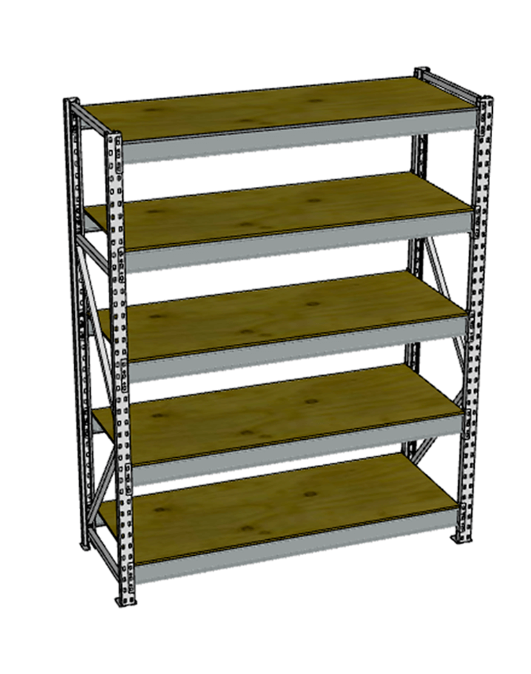 Стеллаж грузовой СГР 2500x2100x800 5 полок (фанера) купить в Северодвинске Стеллаж грузовой СГР 2500x2100x800 5 полок (фанера) купить в Северодвинске