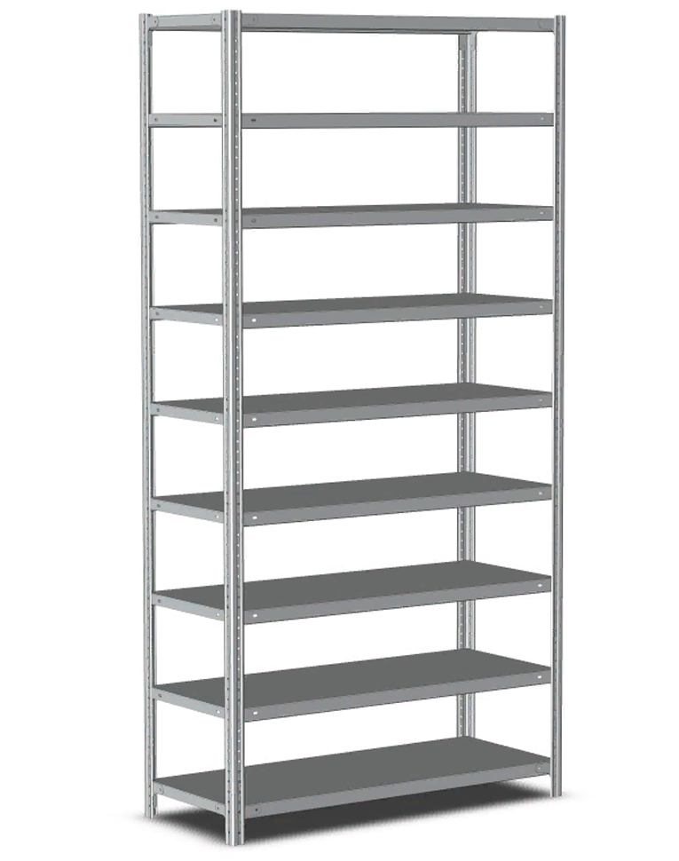 Стеллаж металлический Титан МС-500 1800х1000х400 9 полок купить в Северодвинске Стеллаж металлический Титан МС-500 1800х1000х400 9 полок купить в Северодвинске