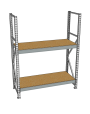 Стеллаж грузовой СГР 2000x900x600 2 полки (ДСП) Стеллаж грузовой СГР 2000x900x600 2 полки (ДСП)