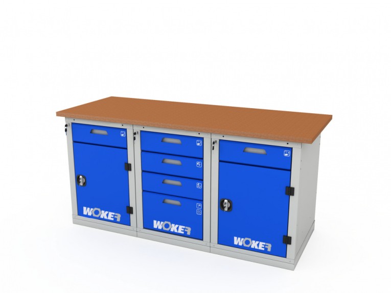 Верстак трехтумбовый WOKER PRO 3242.1800 купить в Северодвинске