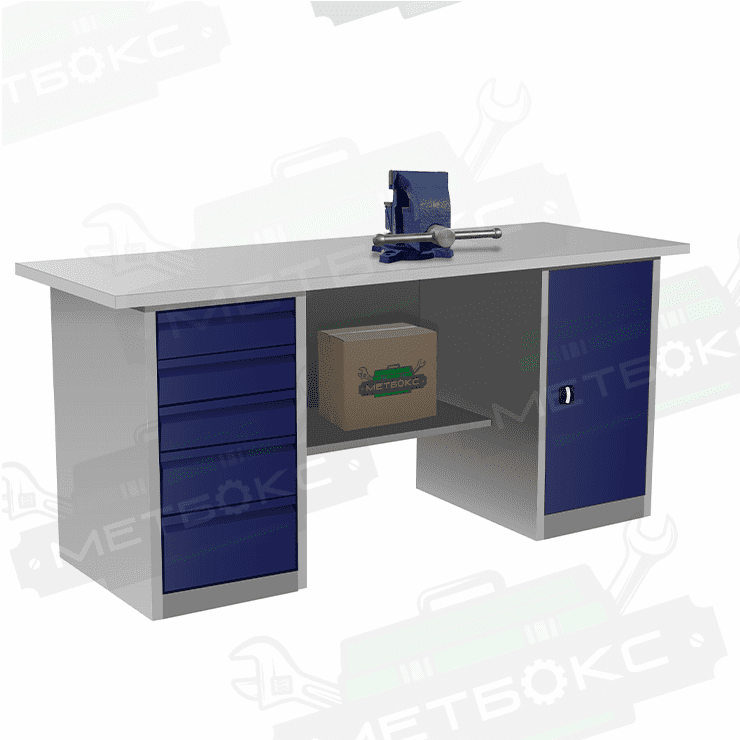 Верстак с тумбой и драйвером ВП-4/1,6 купить в Северодвинске Верстак с тумбой и драйвером ВП-4/1,6 купить в Северодвинске