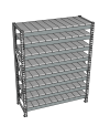 Стеллаж грузовой СГР 2500x1200x400 8 полок (металл) Стеллаж грузовой СГР 2500x1200x400 8 полок (металл)