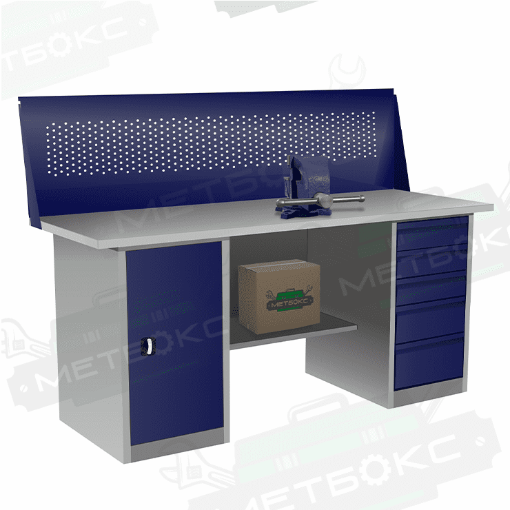 Верстак с тумбой и драйвером ВП-4/1,6 с экраном купить в Северодвинске Верстак с тумбой и драйвером ВП-4/1,6 с экраном купить в Северодвинске